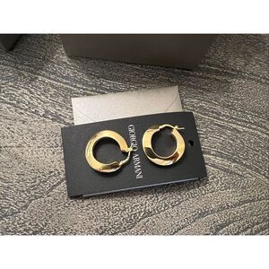 Giorgio Armani Sterling Silver Gold-Plated Earrings